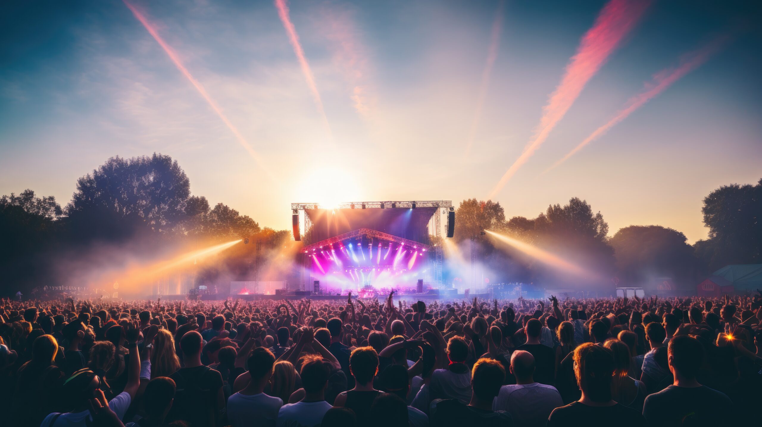 A music festival stage sécurité entreprise valais