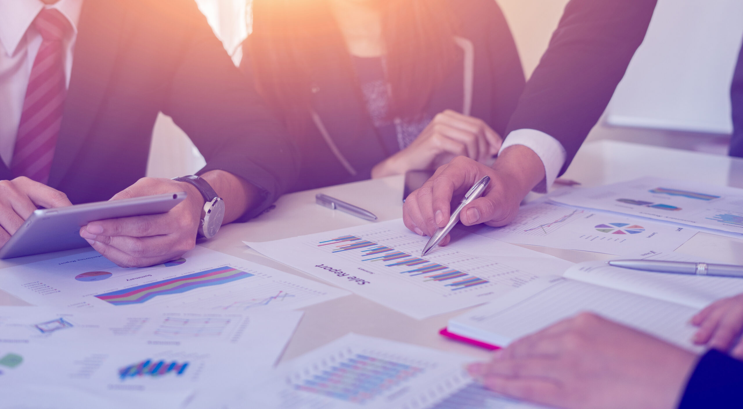 Brainstorm partnership of people Working for business plan Concept. Business team work brainstorming make a marketing plan research.discussing with chart paperwork document, laptop and mobile phone