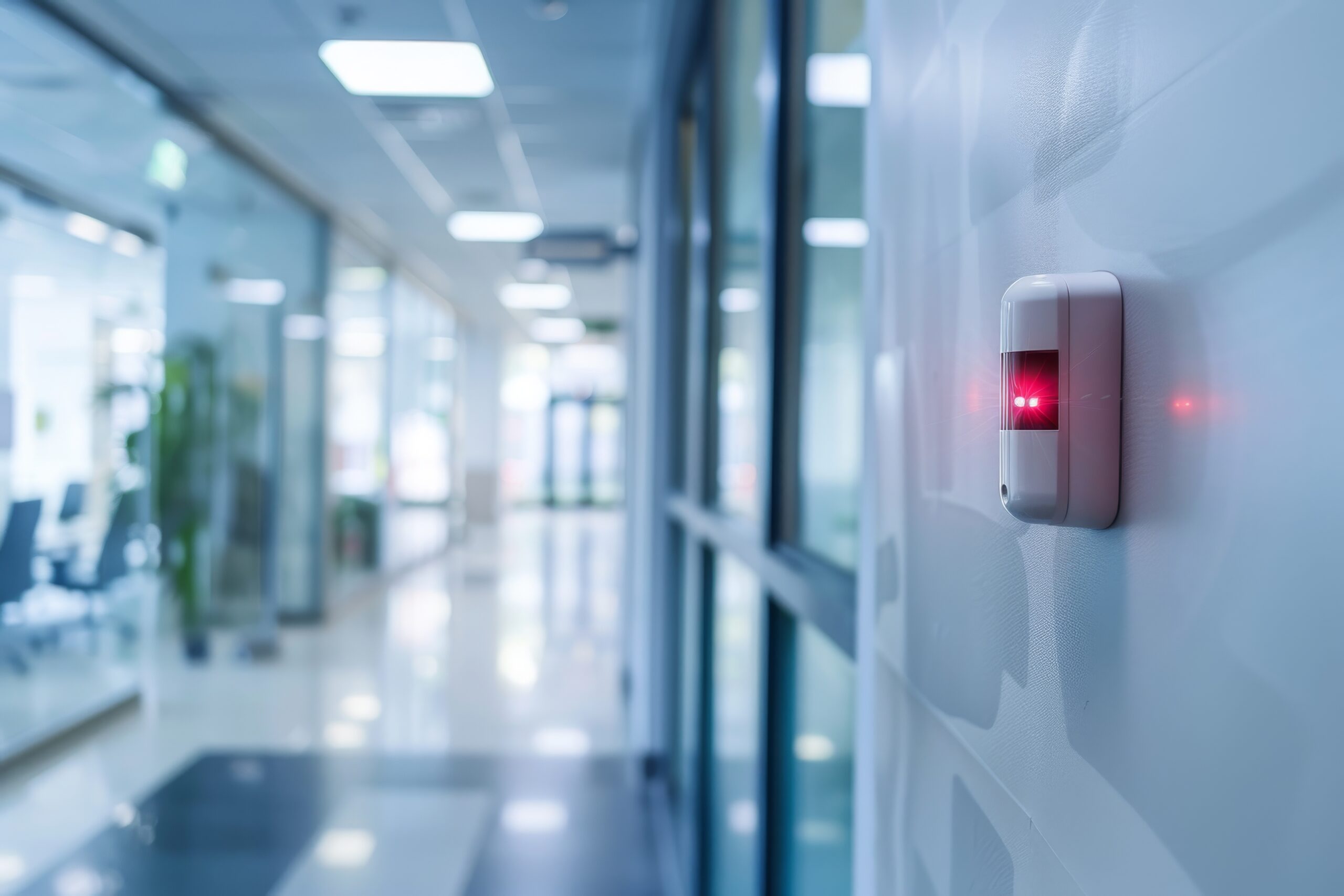 Safety first: advanced fire and security system in place at office building for employee protection and rapid alerts sécurité entreprise valais