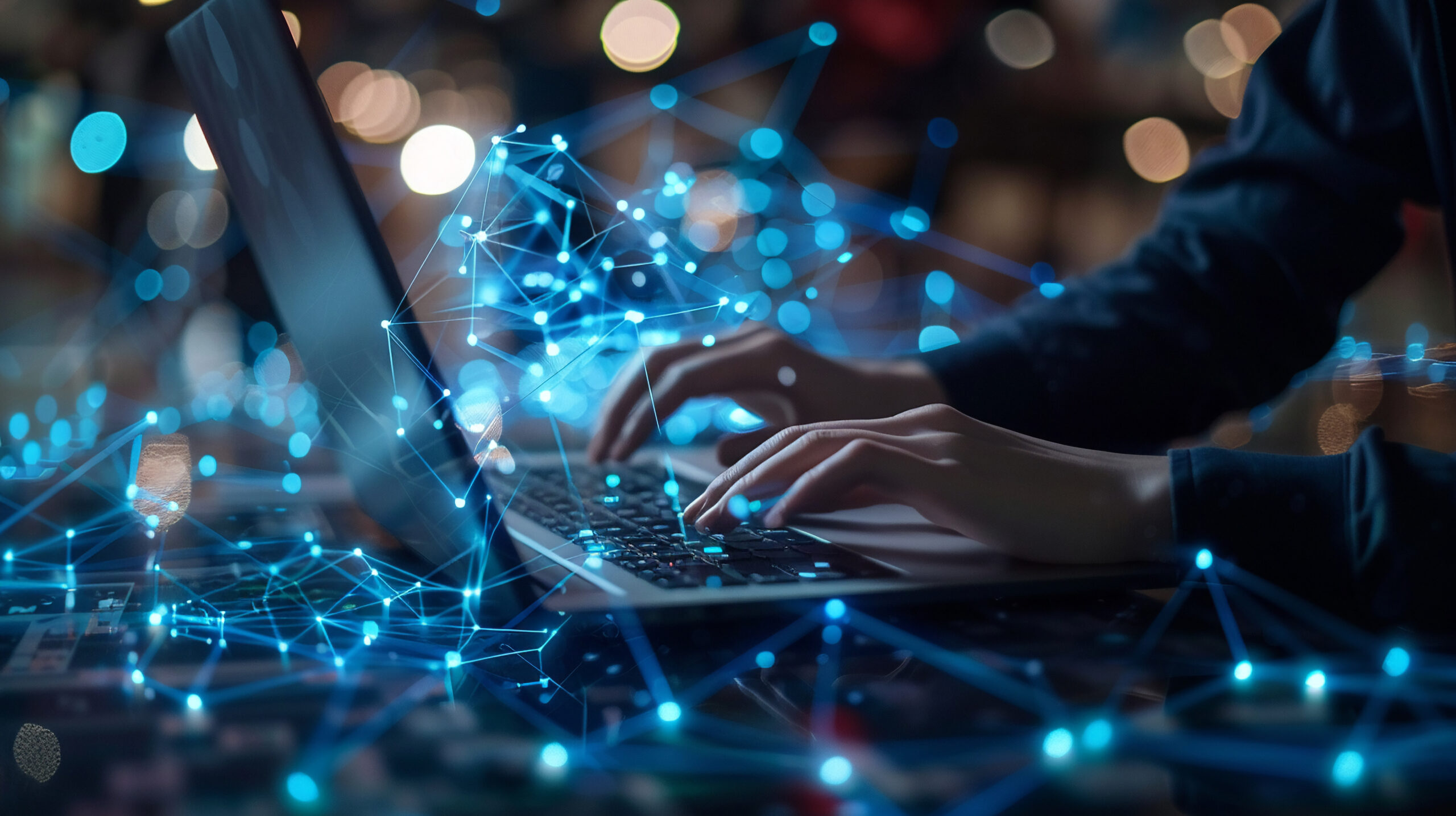 Technical support customer service concept software engineer using laptop computer with customer support and global network service sécurité particuliers valais